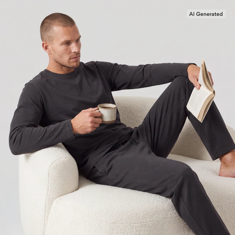Schlafanzug Set Herren lang - Kleidung - 