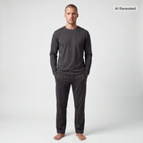Schlafanzug Set Herren lang - Kleidung - 