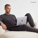Schlafanzug Set Herren lang - Kleidung - 