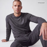 Schlafanzug Set Herren lang - Kleidung - 