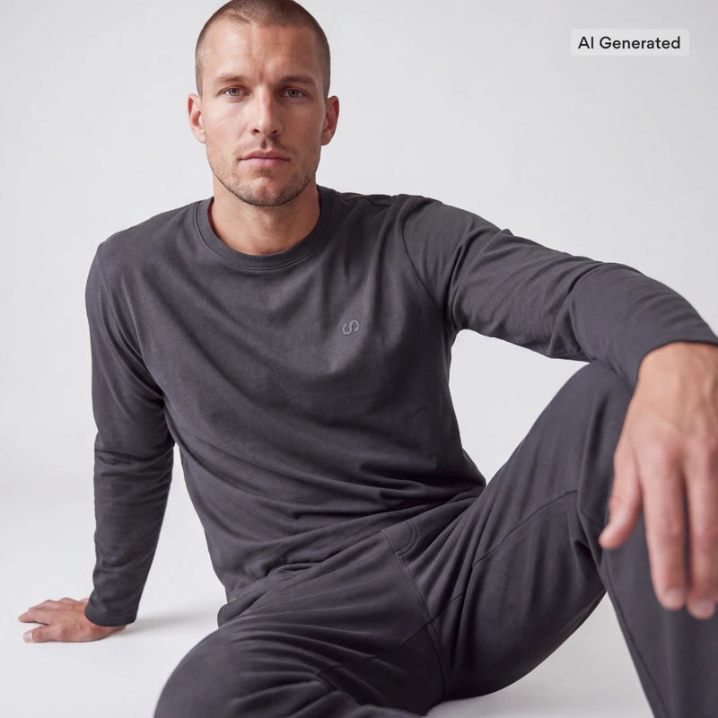 Schlafanzug Set Herren lang - Kleidung - 