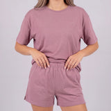 Set pigiama donna corto | Malva polveroso
