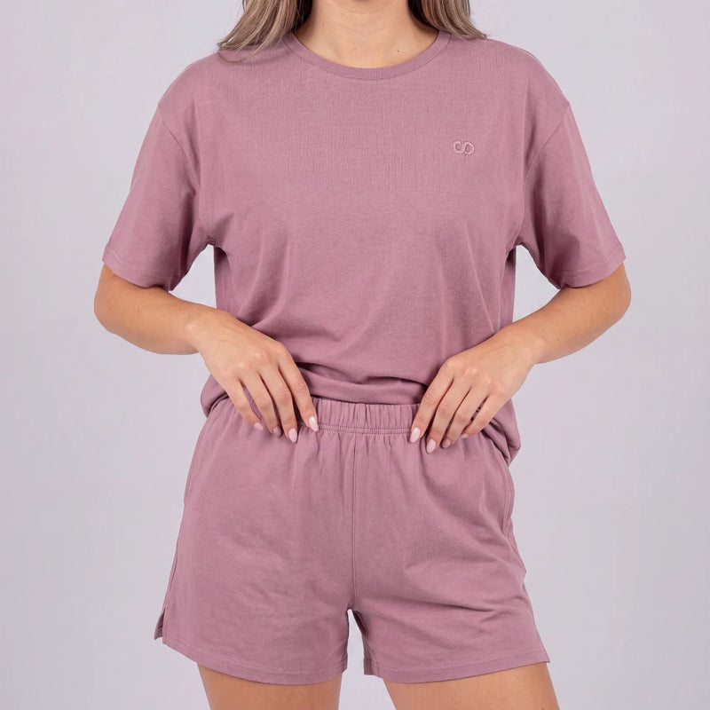 Set pigiama donna corto | Malva polveroso