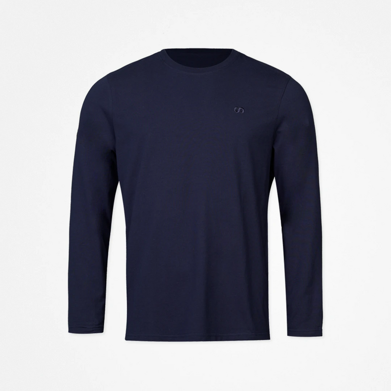Pigiama uomo a maniche lunghe - Top - Blu scuro