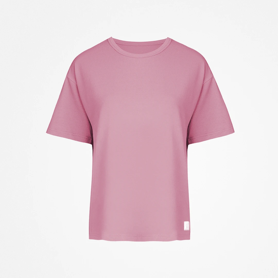 Schlafanzug Oberteil Damen kurzarm - Oberteile - Dusky Mauve