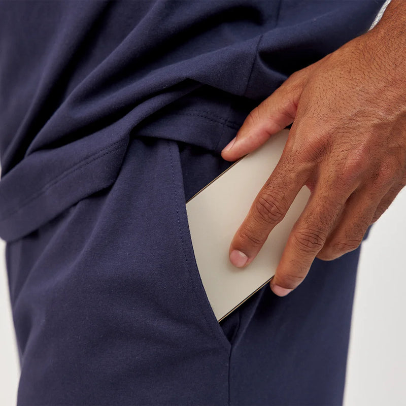 Schlafanzug Unterteil Herren kurz | Dunkelblau