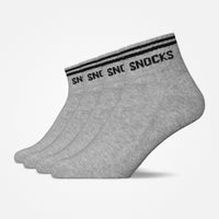 Retro Sneaker Sokken - Sokken - Grijs
