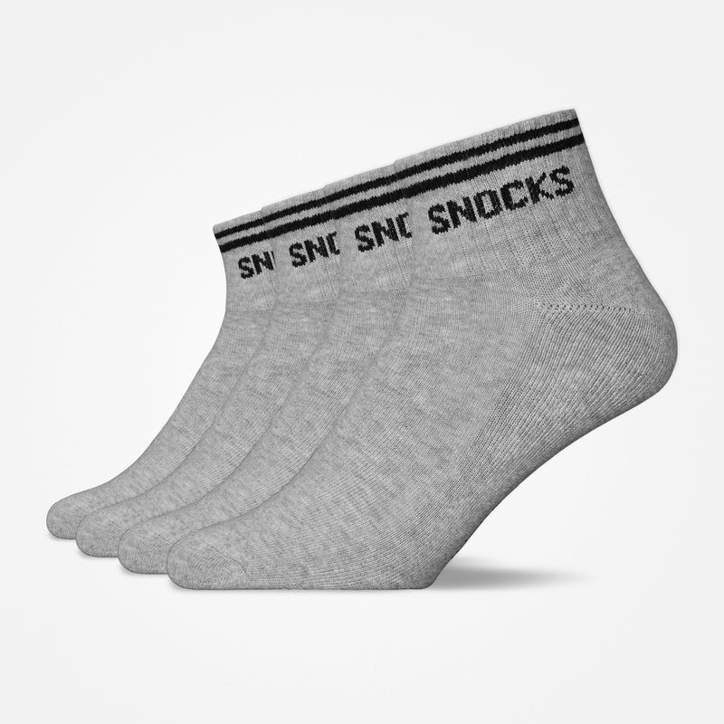 Retro Sneaker Sokken - Sokken - Grijs