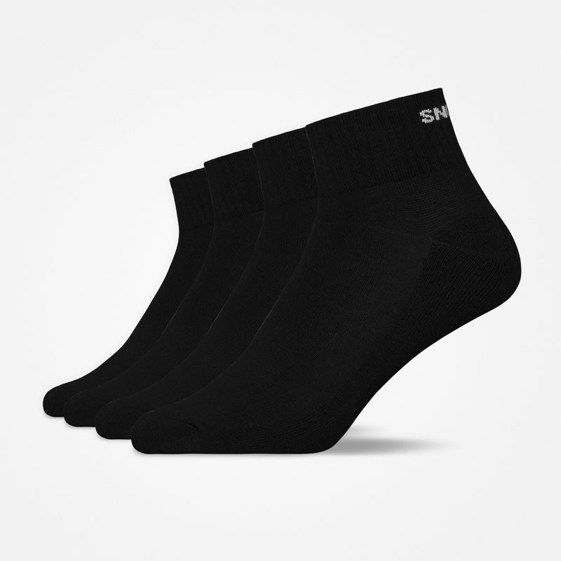 Retro Sneaker Sokken - Sokken - Zwart (SNOCKS)
