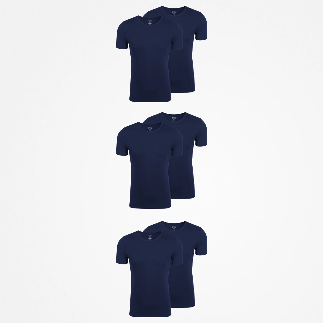 {"alt": "Unterhemd Rundhals extra lang - Oberteile - Dunkelblau", "quantity":"3"}