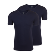 Unterhemd Rundhals extra lang Herren - Oberteile - Dunkelblau