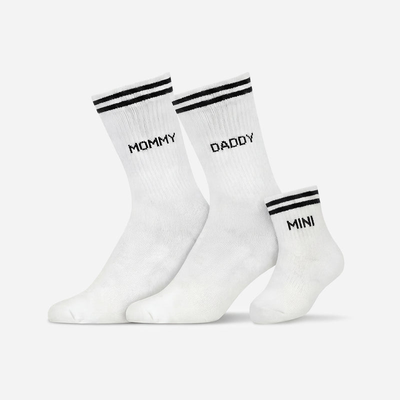 Familiensocken „Mommy, Daddy, Mini“ - Socken - Weiß