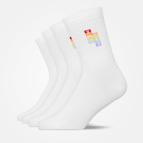 Hohe Sportsocken mit Streifen - Socken - Mix (Pride)