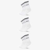 {"alt": "Hohe Sportsocken mit Streifen Kinder - Socken - Weiß", "quantity":"3"}