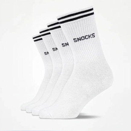 Hohe Sportsocken mit Streifen Kinder - Socken - Weiß