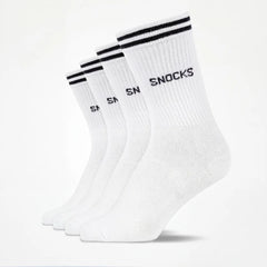 {"alt": "Hohe Sportsocken mit Streifen Kinder - Socken - Weiß", "quantity":"1"}