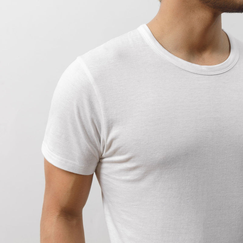 Rundhals T-Shirt extra lang - Oberteile - Perfekte Passform