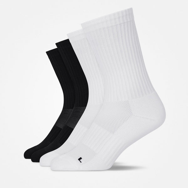 Hohe Laufsocken - Socken - Schwarz-Weiß