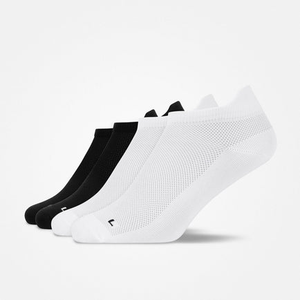 Chaussettes de course | Noir-blanc