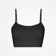 Reggiseno sportivo a coste - Top - Nero