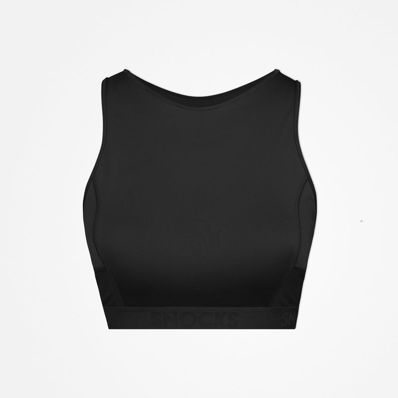 Reggiseno sportivo con logo - Top - Nero