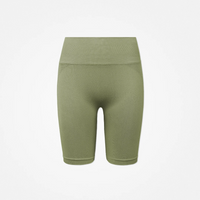 Pantaloncini da ciclismo da donna senza cuciture - Pantaloni - Verde chiaro