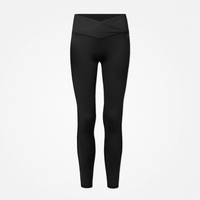 High Waist Leggings V Cross - Pantalons - Noir