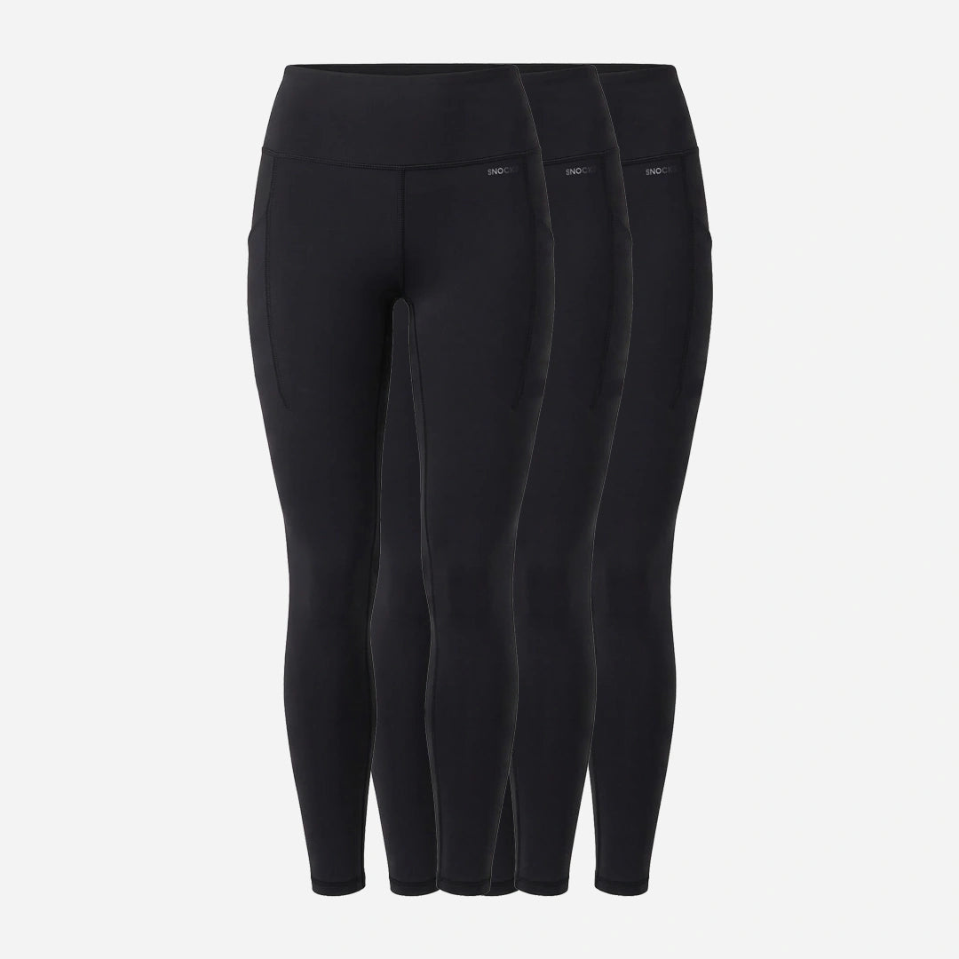 {"alt": "Premium High Waist Leggings mit Taschen - Hosen - Schwarz", "quantity":"3"}