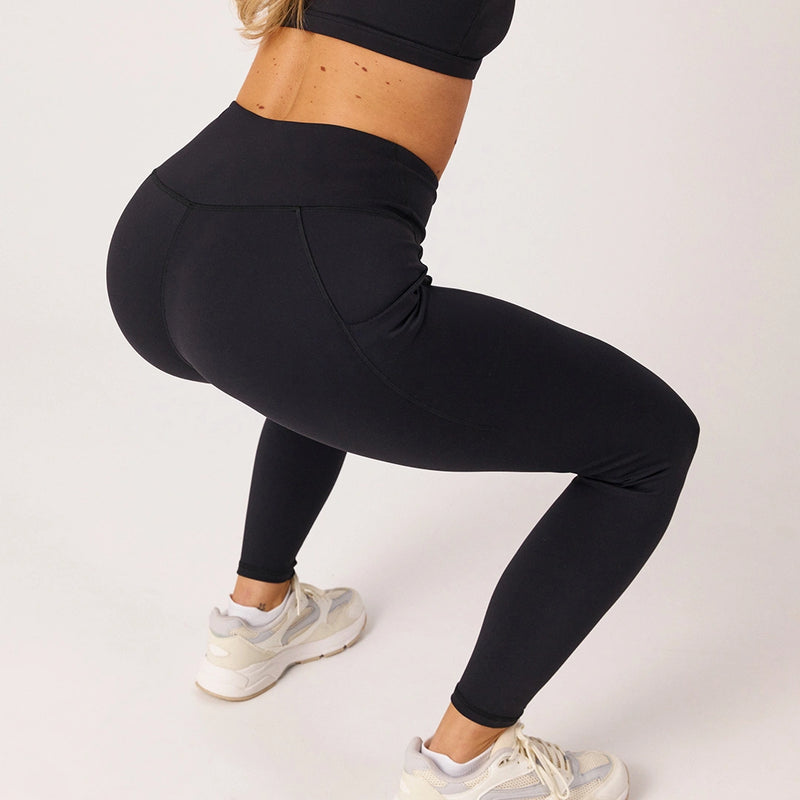 Premium High Waist Leggings mit Taschen - Hosen - 