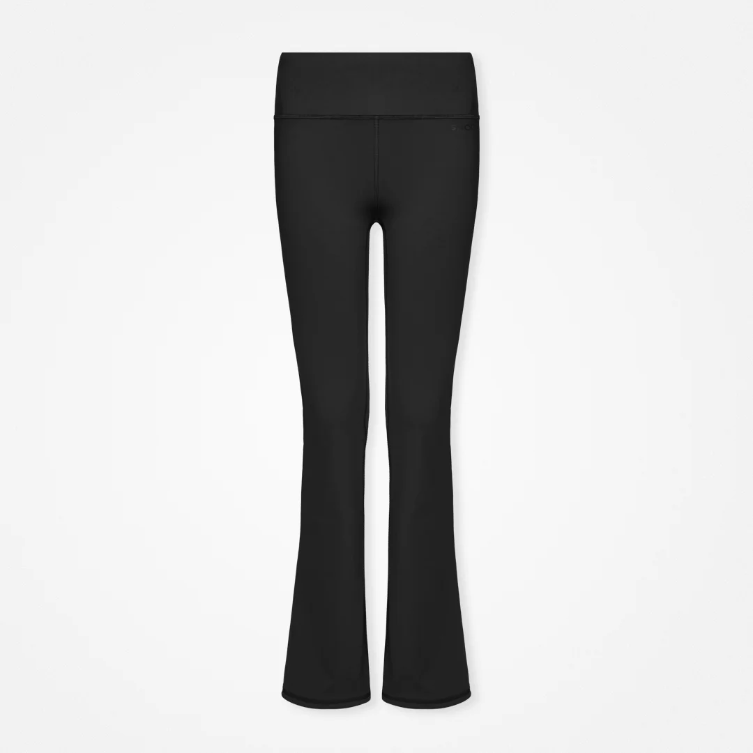 Leggings con risvolto - Pantaloni - Nero