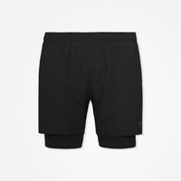 Short 2 en 1 pour homme - Pantalon - Noir