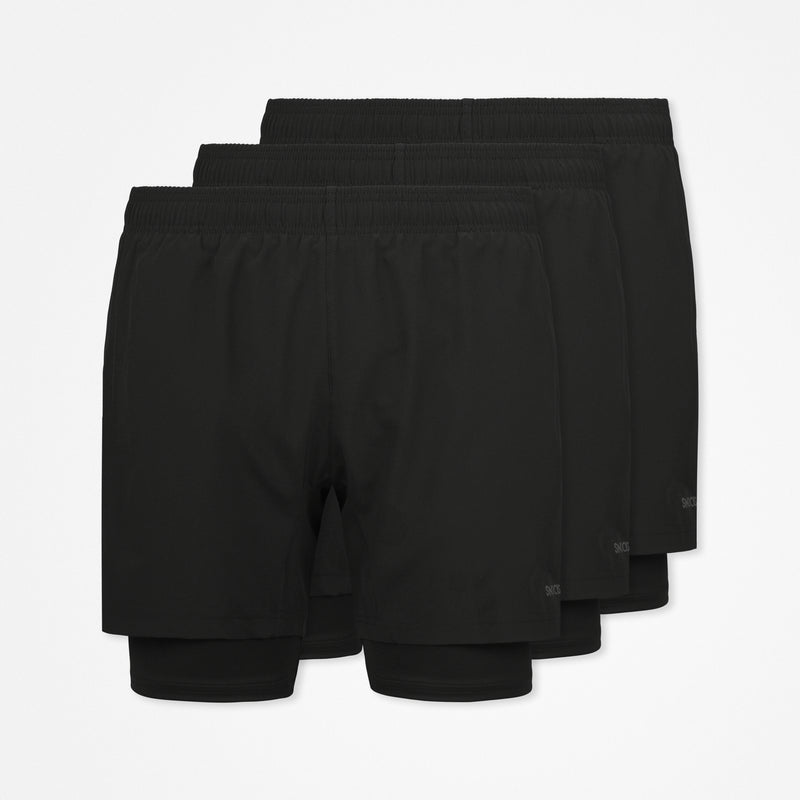 {"alt": "2 in 1 Shorts Herren - Hosen - Schwarz", "quantity":"3"}