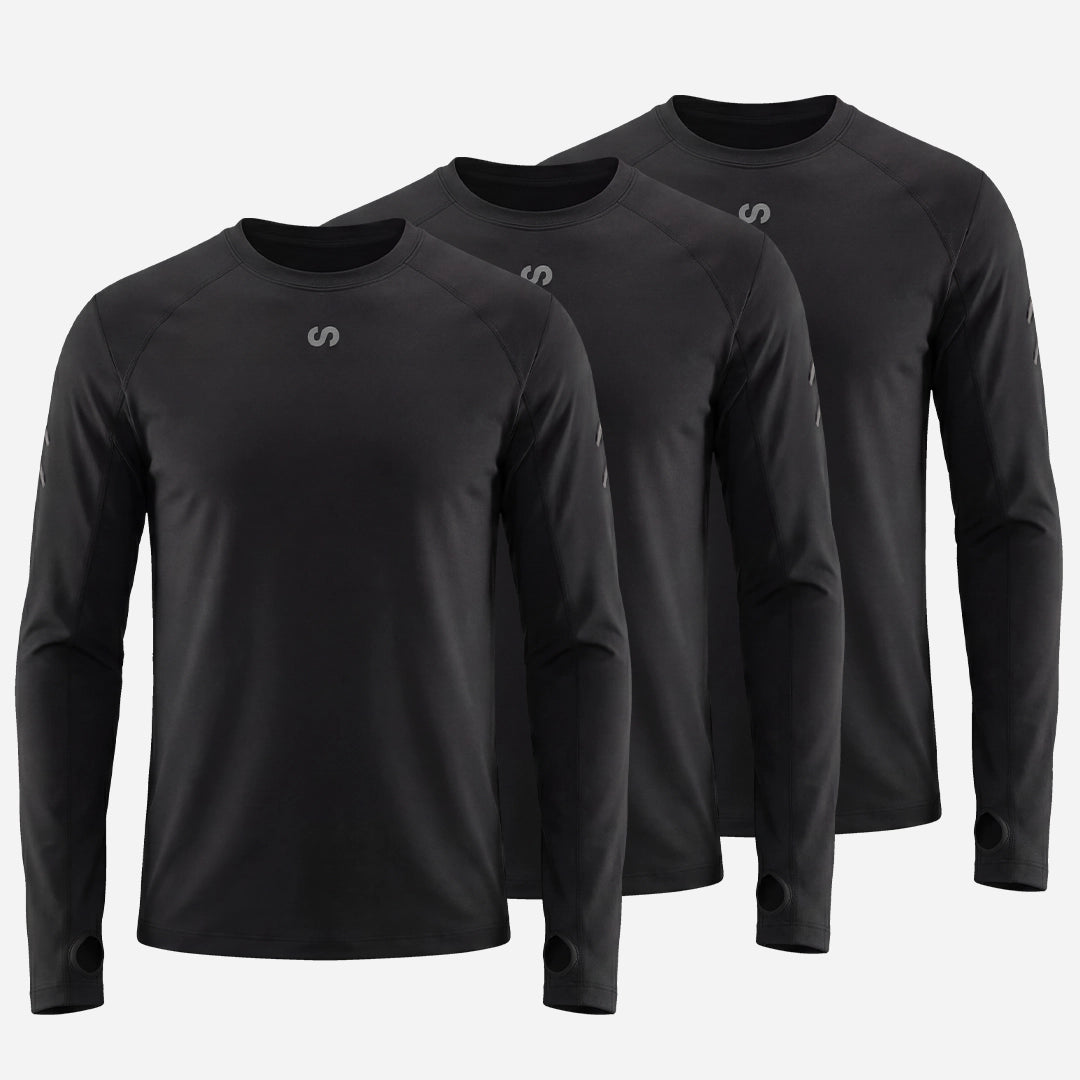 {"alt": "Laufshirt langarm Herren - Oberteile - Schwarz", "quantity":"3"}