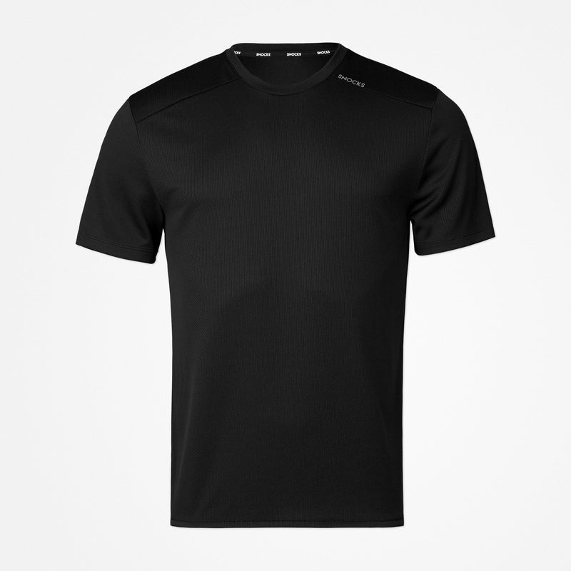 Trainingsshirt mesh heren - Tops - zwart