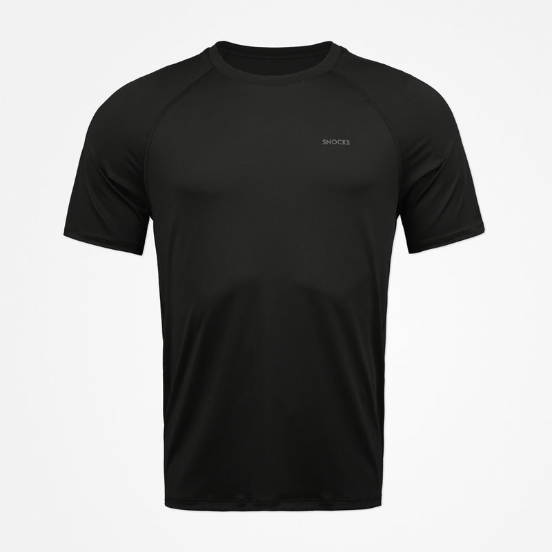 maglietta da allenamento Raglan da uomo - Top - Nero