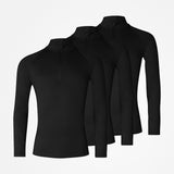 {"alt": "1/2 Zip Sportshirt langarm Herren - Oberteile - Schwarz", "quantity":"3"}