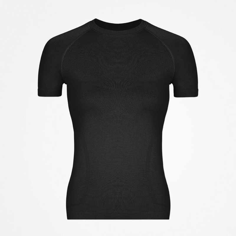 Sport Shirt Naadloos Dames - Tops - Zwart