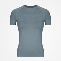 Sport Shirt Seamless Damen - Oberteile - Taubenblau