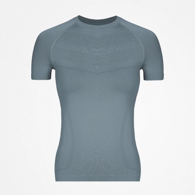 T-shirt de sport Seamless femme - Hauts - Bleu pigeon