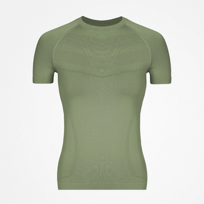 Sport Shirt Naadloos Dames - Tops - Lichtgroen