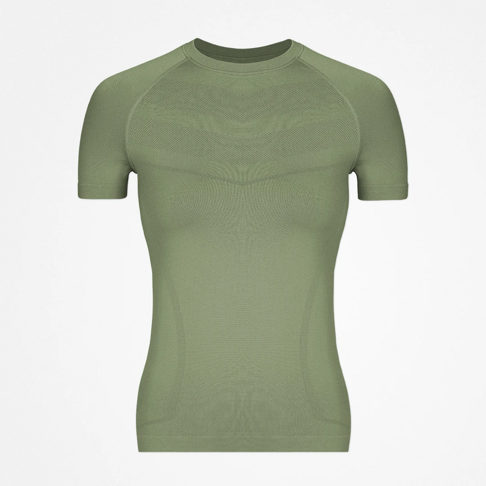 T-shirt de sport Seamless femme - Hauts - Vert clair