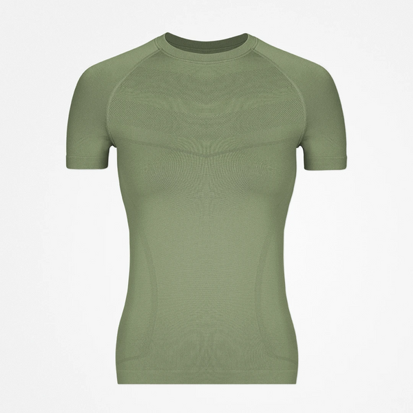 Sport Shirt Seamless Damen - Oberteile - Hellgrün