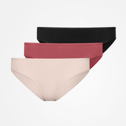 Culottes pour femmes - Sous-vêtements - Mix (Abricot/Mauve/Noir)