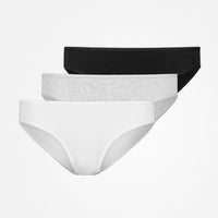 Damesslip - Onderbroek - Mix (wit/lichtgrijs/zwart)
