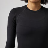 T-shirt de sport à manches longues pour femmes - Hauts - Opaque