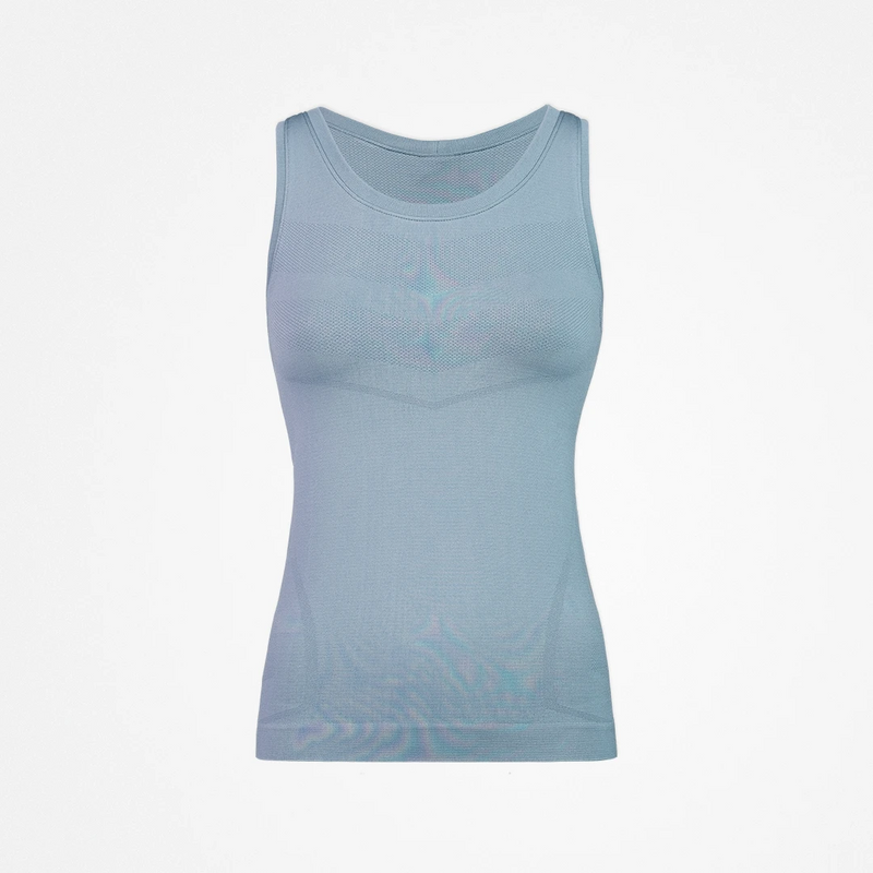 Tanktop Naadloos Dames - Tops - Duifblauw