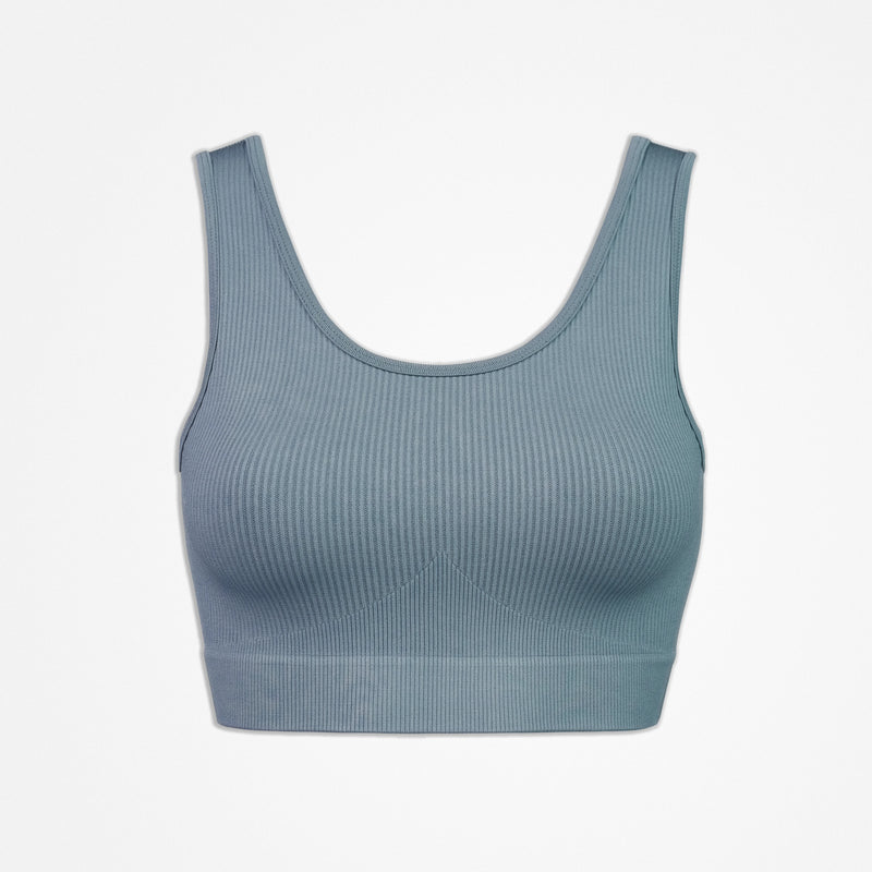 Sport-BH Seamless - Oberteile - Taubenblau