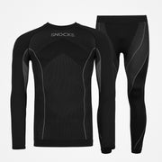 Thermounterwäsche Herren mit Daumenloch - Kleidung - Schwarz