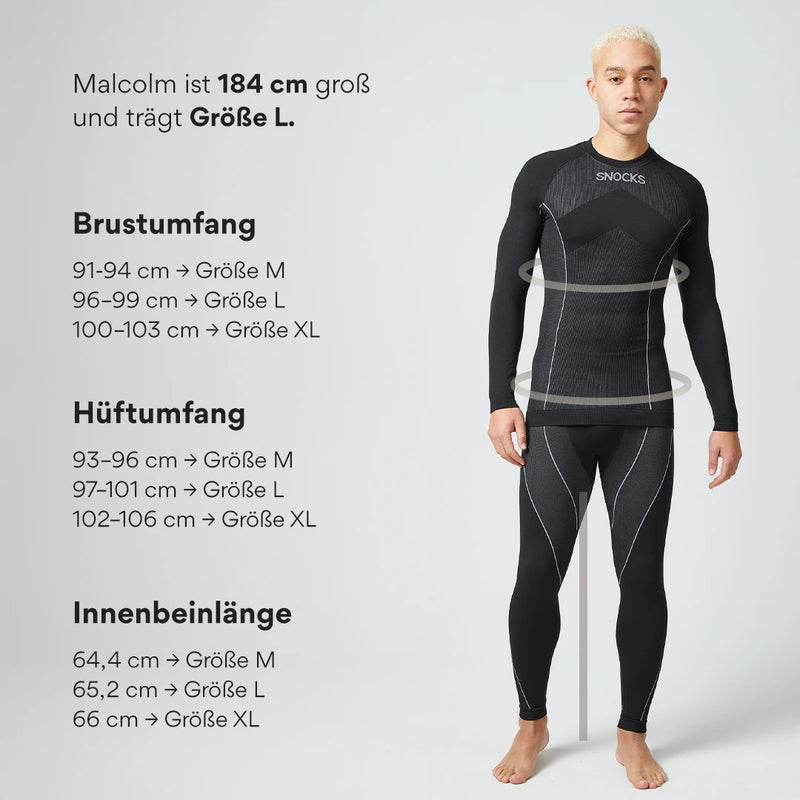 Thermo ondergoed voor heren met duimgat - Kleding - Pasvorm