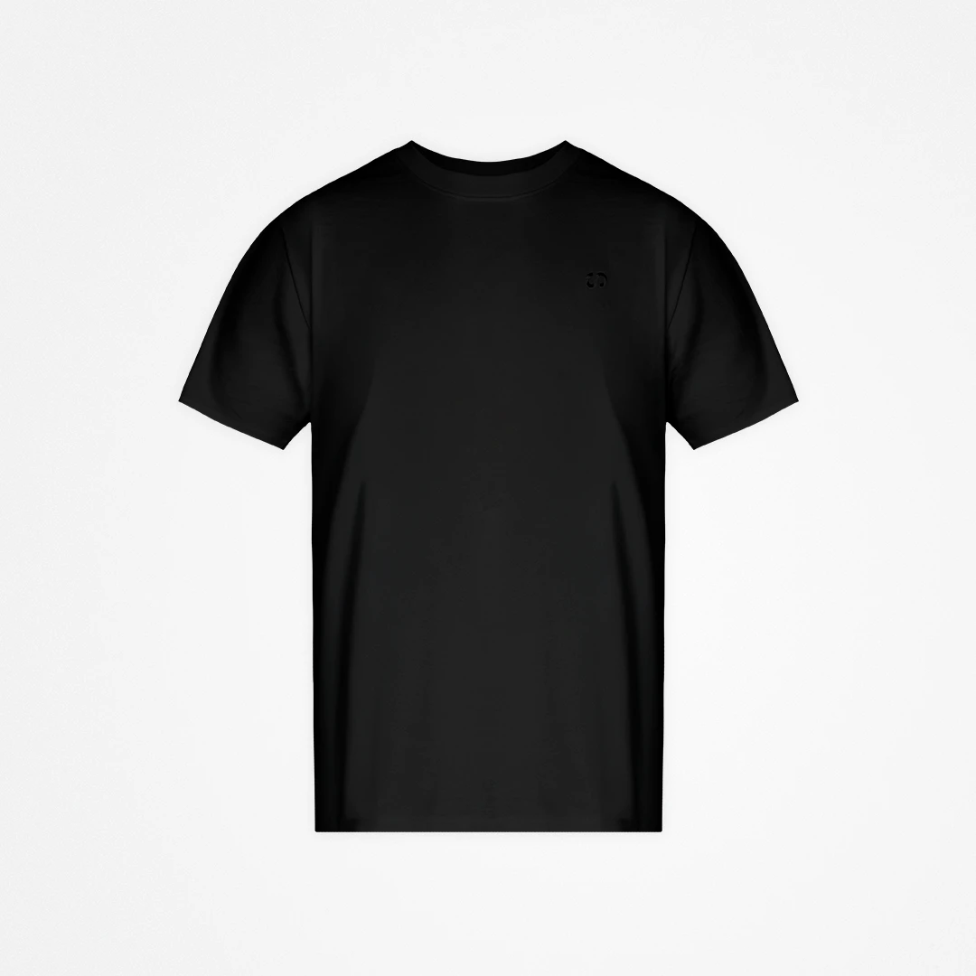 Basic T-shirt heren - Tops - Zwart